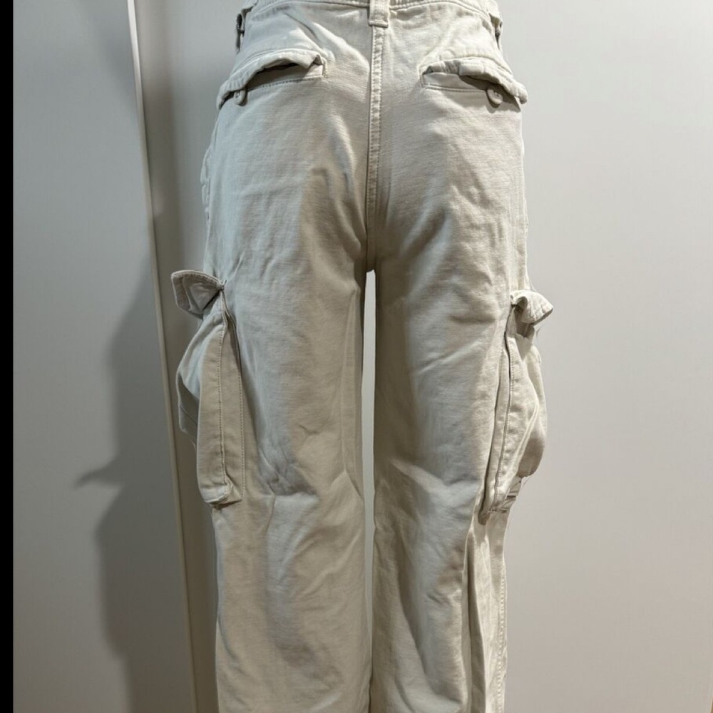 Artizia TNA Supply Cargo Beige Relaxed Mid-Rise Adjustable